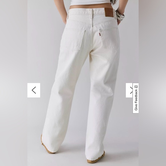 Levis 90s 501 white/ ecru Jeans - Picture 2 of 4